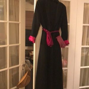 Jackets & Coats - French cut fine wool over coat duster. Silk trim Jackets & Coats - French cut fine wool over coat duster. Silk trim